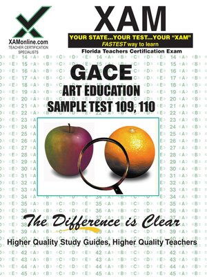 cover image of GACE Art Education Sample Test 109, 110